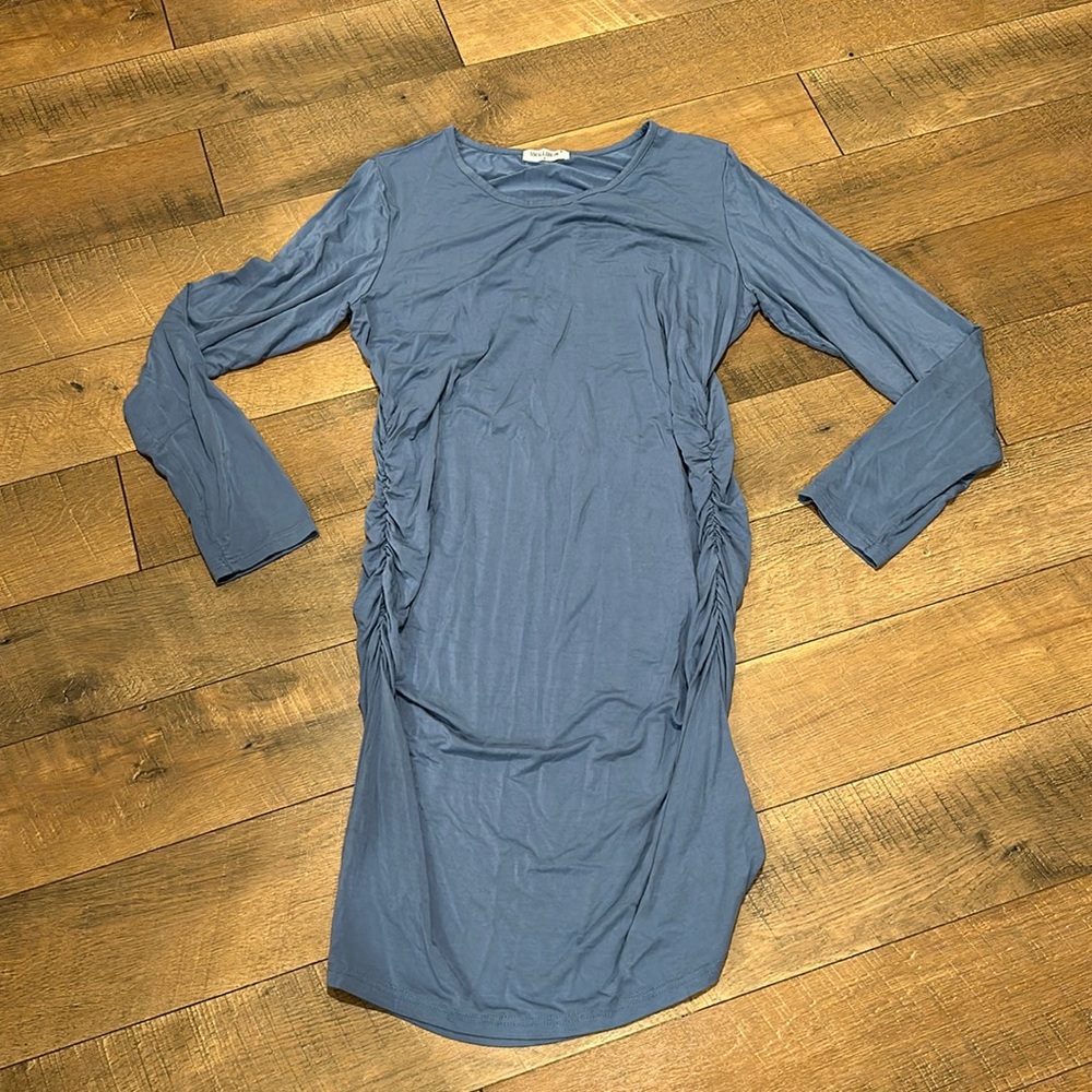 HP! Smoke Blue Maternity Dress